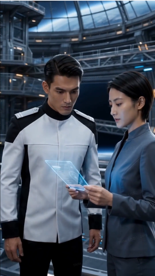 AI漫剧科幻剧情画面：跨集角色与场景一致性示例.png